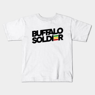 Buffalo Soldier Rasta Colors Reggae Kids T-Shirt